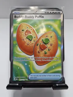 Pokemon TCG Buddy-Buddy Poffin 167/132 Mega Evolution Full Art Ultra Rare -NM - Image 1