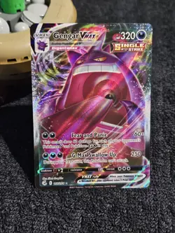 Pokemon TCG Swsh08: Fusion Strike Gengar VMAX 157/264 Holo - Image 1