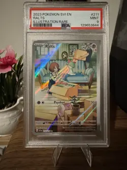 2023 POKEMON SVI EN-SCARLET & VIOLET ILLUSTRATION RARE #211 RALTS PSA 9 - Image 1