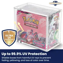 24x TCG Protectors Premium 8mm 99.9% UV Pokemon Booster Box Acrylic Display Case - Image 2