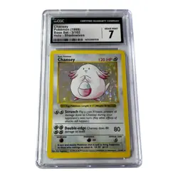 1999 Chansey Pokemon Game 3/102 Base Set Shadowless Holo CGC 7 - Image 2