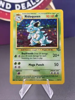 Pokemon TCG Nidoqueen Jungle 7/64 Holo Unlimited Holo Rare - Image 1