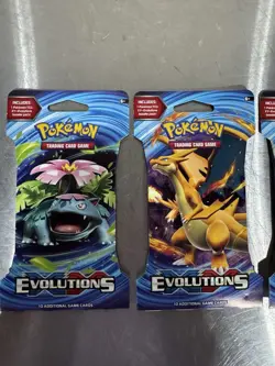 4x Pokemon XY Evolutions Sleeved Booster Packs Art Set Factory Sealed Blister - Image 2