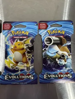 4x Pokemon XY Evolutions Sleeved Booster Packs Art Set Factory Sealed Blister - Image 3