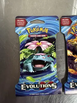 4x Pokemon XY Evolutions Sleeved Booster Packs Art Set Factory Sealed Blister - Image 4