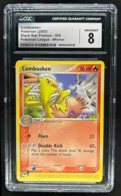 2003 Pokemon Black Star Promos Combusken League Winner #009 CGC 8 NM-MT - Image 1