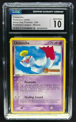 2004 Pokemon Black Star Promos Chimecho League Winner #024 CGC 10 Gem Mint - Image 1