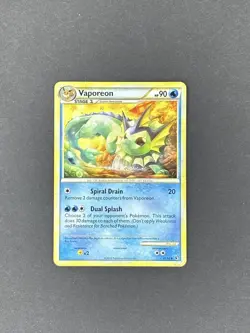 Pokemon TCG Vaporeon 41/90 HGSS Undaunted Regular - Image 1