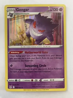 Pokemon TCG Gengar Sword & Shield - Lost Origin 066/196 Holo Holo Rare - Image 1