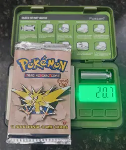 1999 Pokemon Fossil 1st Edition Booster Pack 20.7 Grams, Zapdos, SEALED - Image 1