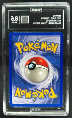 1999 Pokemon Shadowless Pikachu Yellow Cheeks #58/102 TAG 8.5 - Image 2