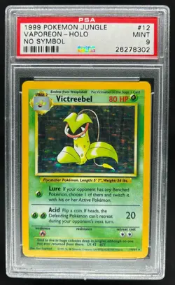 1999 Pokemon Jungle Victreebel Holo No Symbol #14/64 PSA 9 - Image 1