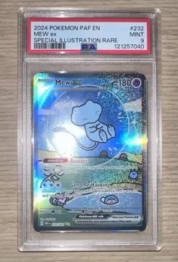 Pokemon Bubble Mew EX 232/091 Special Illustration Paldean Fates PSA 9 - Image 1