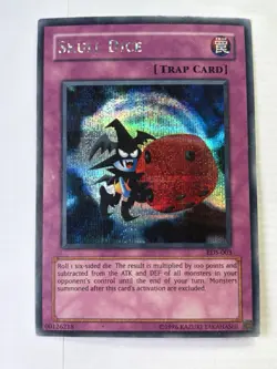 Yugioh Skull Dice EDS-003 Parallel Secret Rare lp - Image 1
