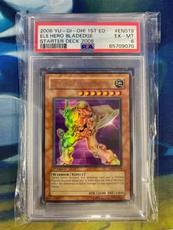 2006 YU-GI-OH! YSD | 1ST EDITION #EN019 ELEMENTAL HERO BLADEDGE PSA 6 - Image 1