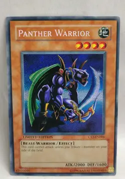 Yu-Gi-Oh! Panther Warrior CT2-EN006 Limited Edition! Secret Rare LP+ - Image 1