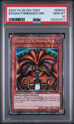 2023 YU-GI-OH! 25TH ANV TIN: DUELING HEROES EXODIA THE FORBIDDEN ONE PSA 10 - Image 1