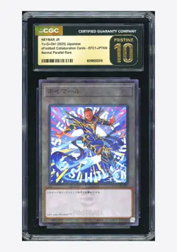 Yu-Gi-Oh CGC 10 PRISTINE Neymar JR Normal Parallel Rare 2025 EFC1-JPTKN JPN - Image 1