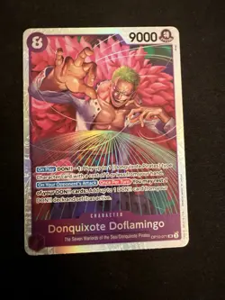 One Piece CCG Donquixote Doflamingo OP10-071 SR Royal Blood NM Condition - Image 1