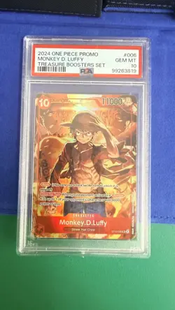 One Piece Monkey D Luffy Treasure Booster Promo ST10-006 PSA 10 - Image 2