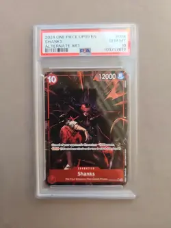 One Piece TCG - Shanks (Alt Art) OP09-004 SR - Emperors in the New World ENG NM - Image 1