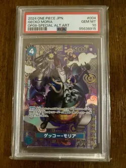 PSA 10 Gecko Moria SP (OP08) ST03-004 Two Legends One Piece TCG Foil Japanese - Image 1