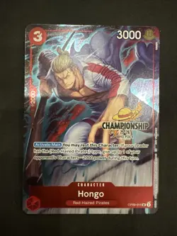One Piece TCG Hongo OP09-011 Championship Celebration Pack 25-26 Stamped - Image 1