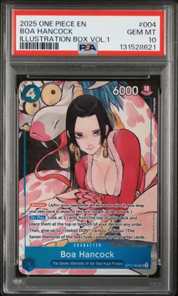 2025 ONE PIECE PROMOS ILLUSTRATION BOX VOL.1 #004 BOA HANCOCK PSA 10 - Image 1