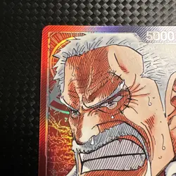 One Piece TCG Red Black Monkey.D.Garp Leader (002) (Alternate Art) OP02-002 - Image 3