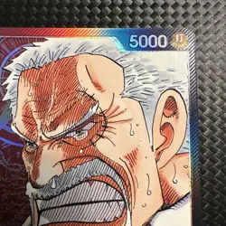 One Piece TCG Red Black Monkey.D.Garp Leader (002) (Alternate Art) OP02-002 - Image 4