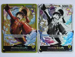 One Piece OPTCG Monkey D. Luffy ST29-001 L & L* Parallel Set - NM - Image 1