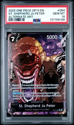 2025 ONE PIECE CARRYING ON HIS WILL ALT ART #084 ST. SHEPHERD JU PETER PSA 10 - Image 1