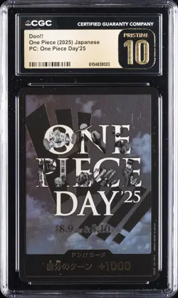 2025 ONE PIECE JAPANESE PC ONE PIECE DAY 25 DON!! CGC 10 PRISTINE - Image 1