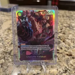 One Piece Charlotte Katakuri OP11-067 Secret Rare Fist of Divine Speed - Image 1