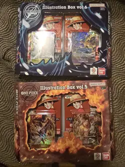 One Piece TCG Illustration Box Vol. 5 and 6 Factory Sealed Brand New In Hand - Image 1