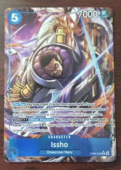 Issho (Alt Art) EB04-022 Rare One Piece OP14 The Azure Sea’s Seven Near Mint - Image 1