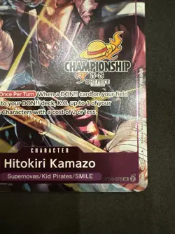One Piece National Championship 25-26 Celebration Hitokiri Kamazo OP06-076 - Image 5