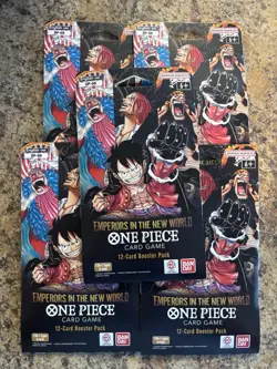 One Piece OP-09 Emperors in the New World One Piece Sleeved Booster Pack x5 - Image 1