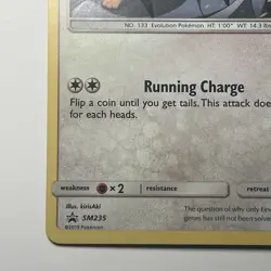 Pokemon Eevee SM235 Sun & Moon Ultra Rare Holo Black Star Promo Card NM-LP+ - Image 3