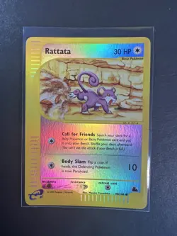 Pokemon Card - Rattata Skyridge 90/144 Reverse Holo WOTC Vintage NM/MINT - Image 1