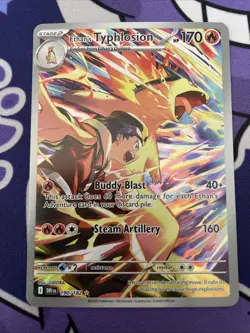 Pokemon TCG Ethan's Typhlosion Card Destined Rivals 190/182 NM/M Condition - Image 1