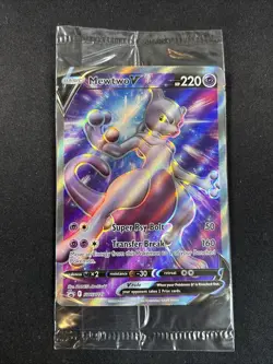 Mewtwo V SWSH229 Full Art Sword & Shield Promo Card Sealed Pokemon TCG - Image 1