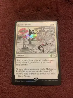 Idyllic Tutor Secret Lair Drop Foil MTG Magic the Gathering Card Set NM Unplayed - Image 1