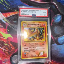 PSA 9 Pokemon Card: Blaine's Charizard No 006 in Japanese - Image 2