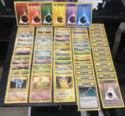 Complete 1999 Pokemon Base Set 70-Card Uncommon & Commons #23-69 & #80-102 MP/HP - Image 1