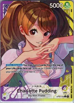 Charlotte Pudding (Alt Art) OP08-058 English Two Legends - One Piece Card - NM - Image 1