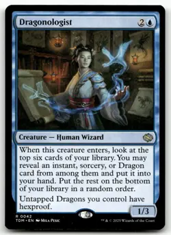 Dragonologist #42 MTG Tarkir TDM NM X1 - Image 1