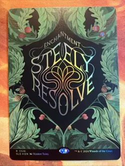 MTG Foil Reversible Showcase Steely Resolve SLD: The Fairest Drop of All! - Image 1