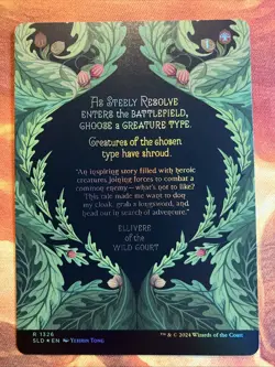 MTG Foil Reversible Showcase Steely Resolve SLD: The Fairest Drop of All! - Image 2