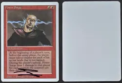 SIGNED MtG Magic Douglas Shuler Revised Artist Proof _ POWER SURGE _ VHTF 1/100! - Image 1